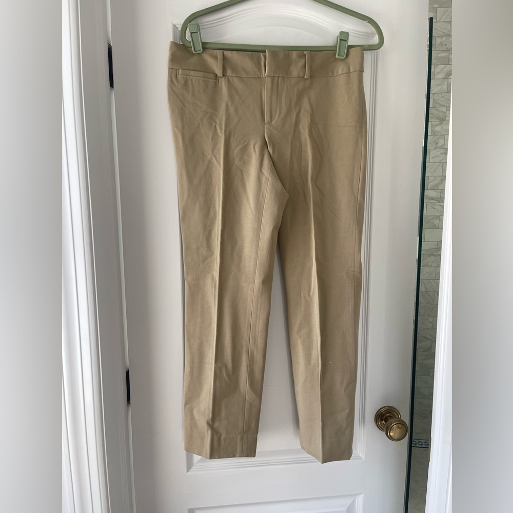 Banana Republic Sloan Ankle Pants Tan Stretch Career Trouser Women’s 8 - Picture 3 of 8